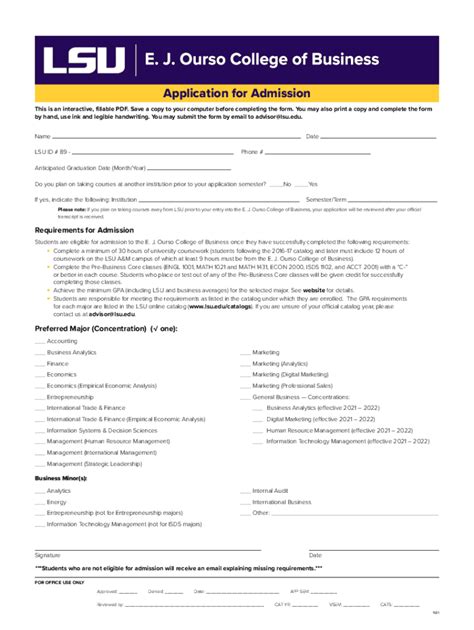 fake lsu coach application form